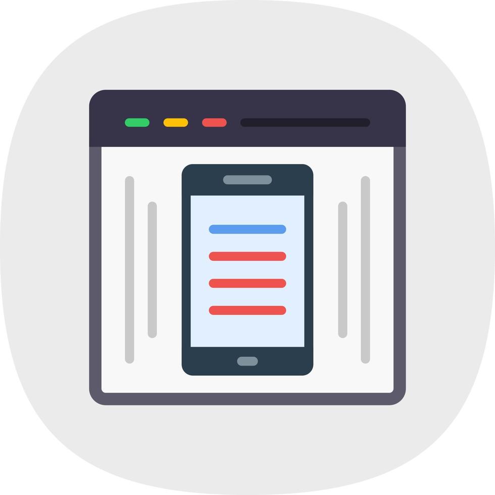 EComerce Webpage Vector Icon Design