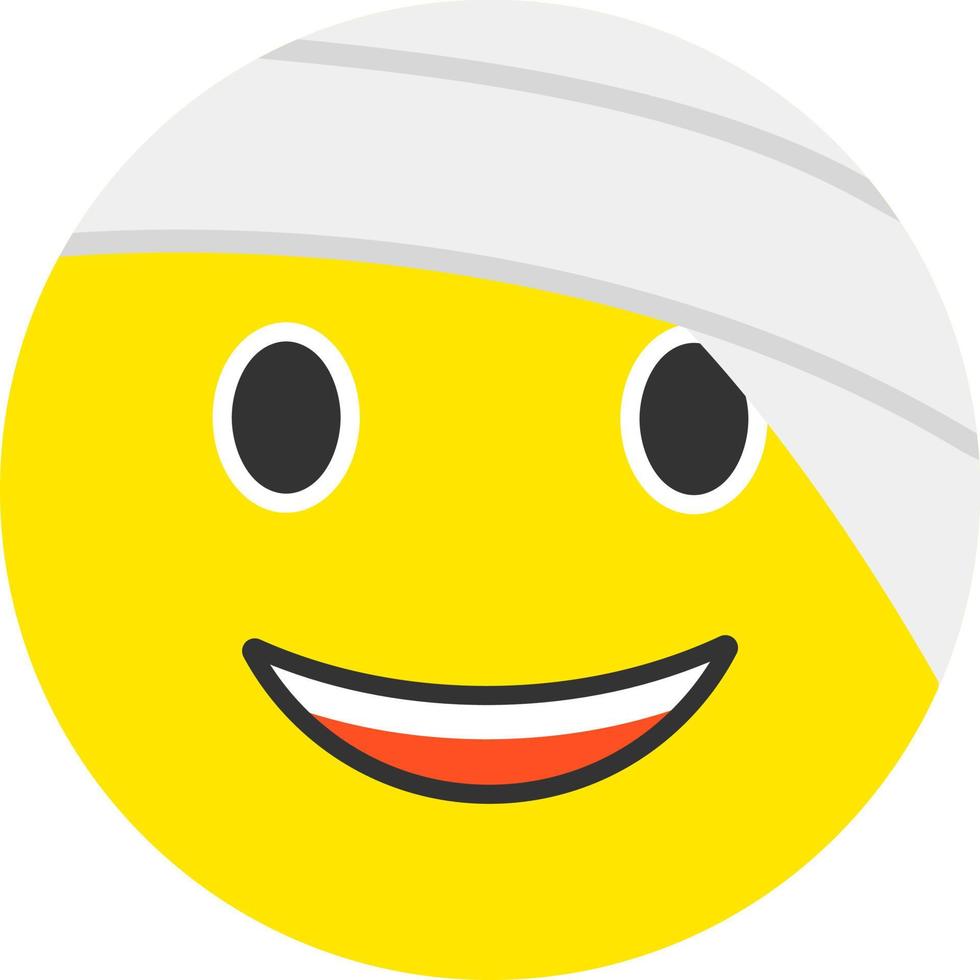 Face with Head-Bandage Vector Icon Design