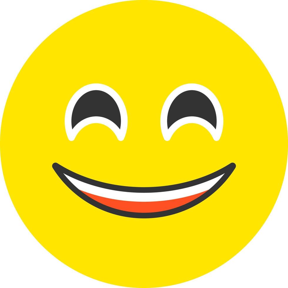 Smiling Face with Smiling Eyes Vector Icon Design