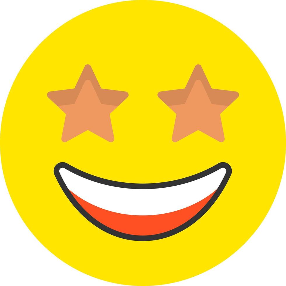 Star-Struck Vector Icon Design