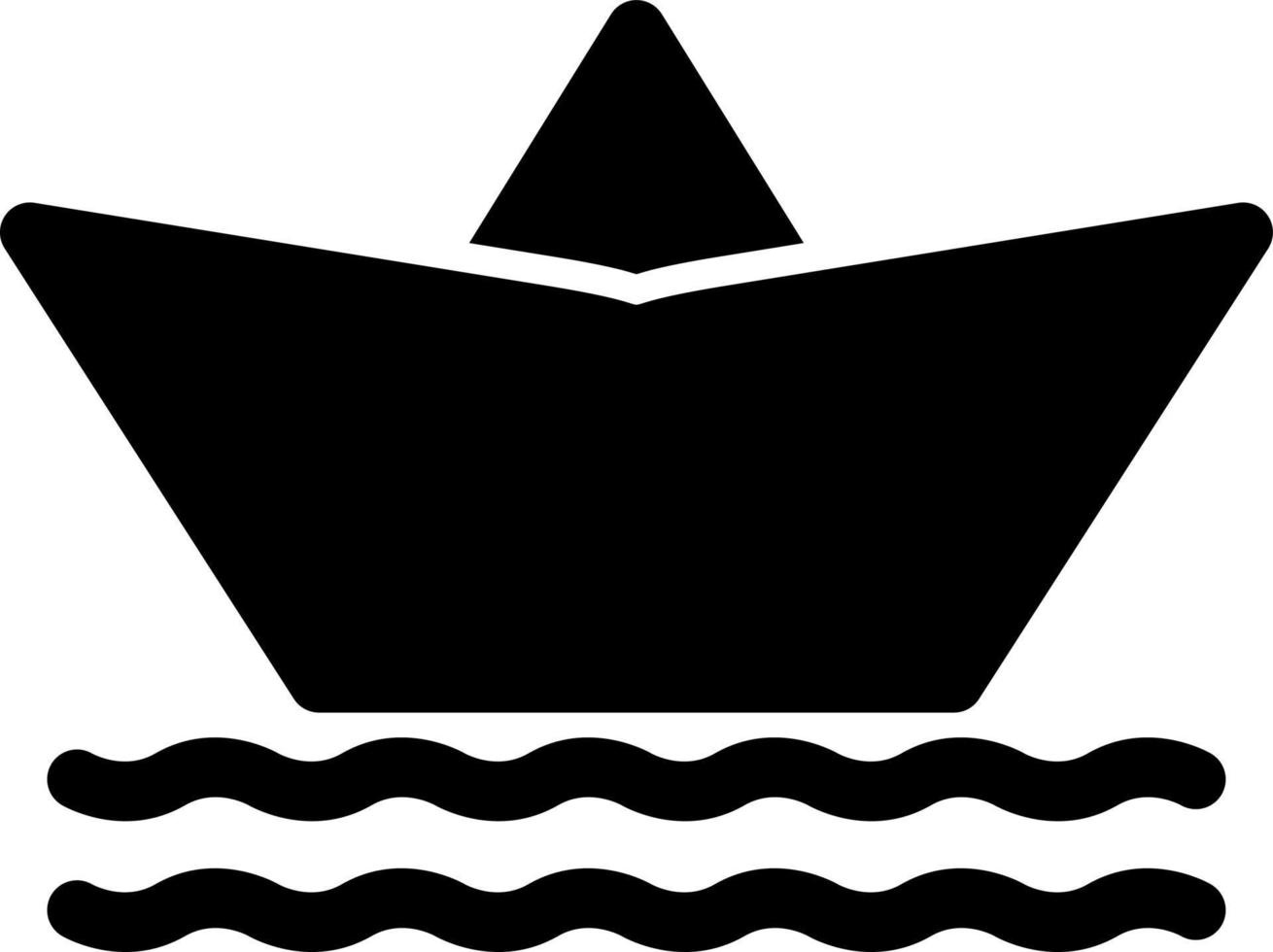 Paper Boat Icon vector
