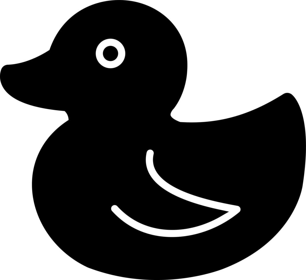 icono de pato de goma vector