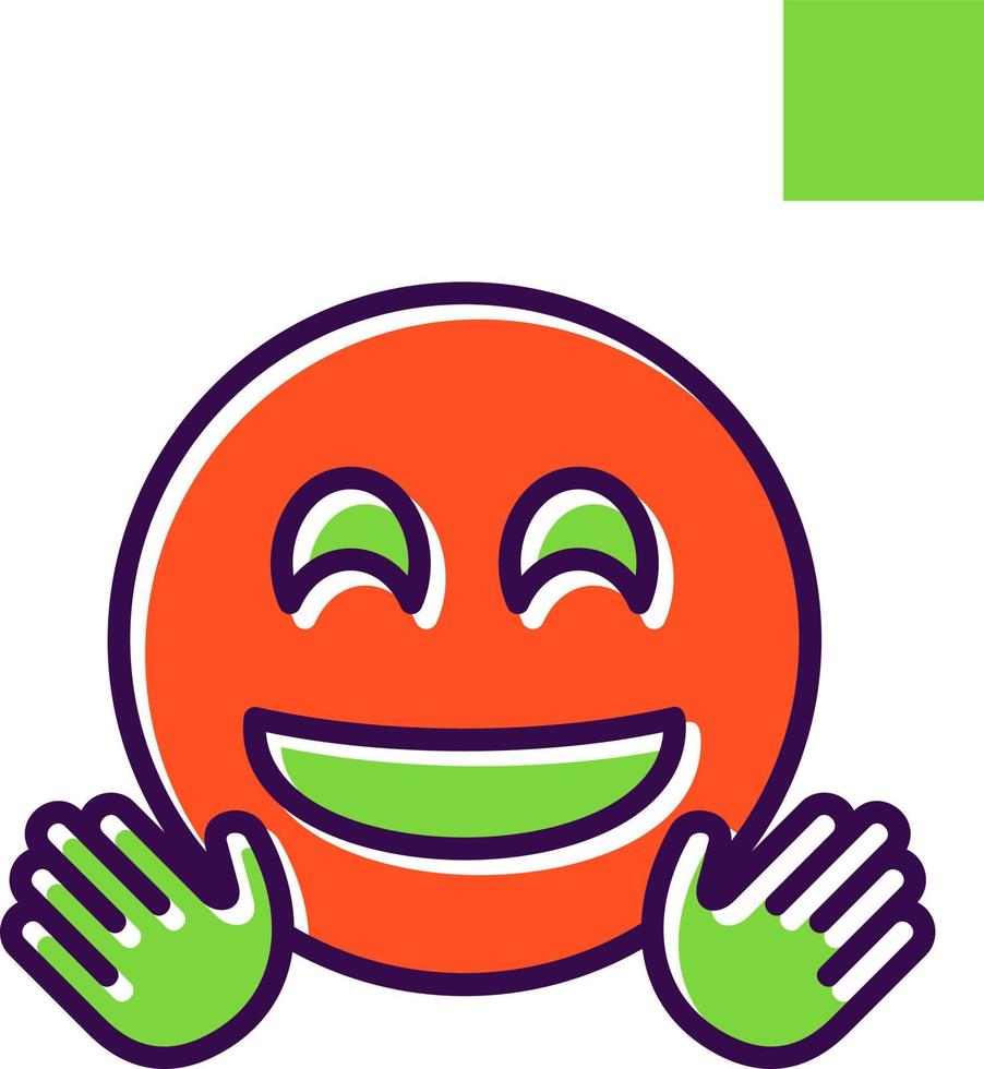 Hugging Face Vector Icon Design