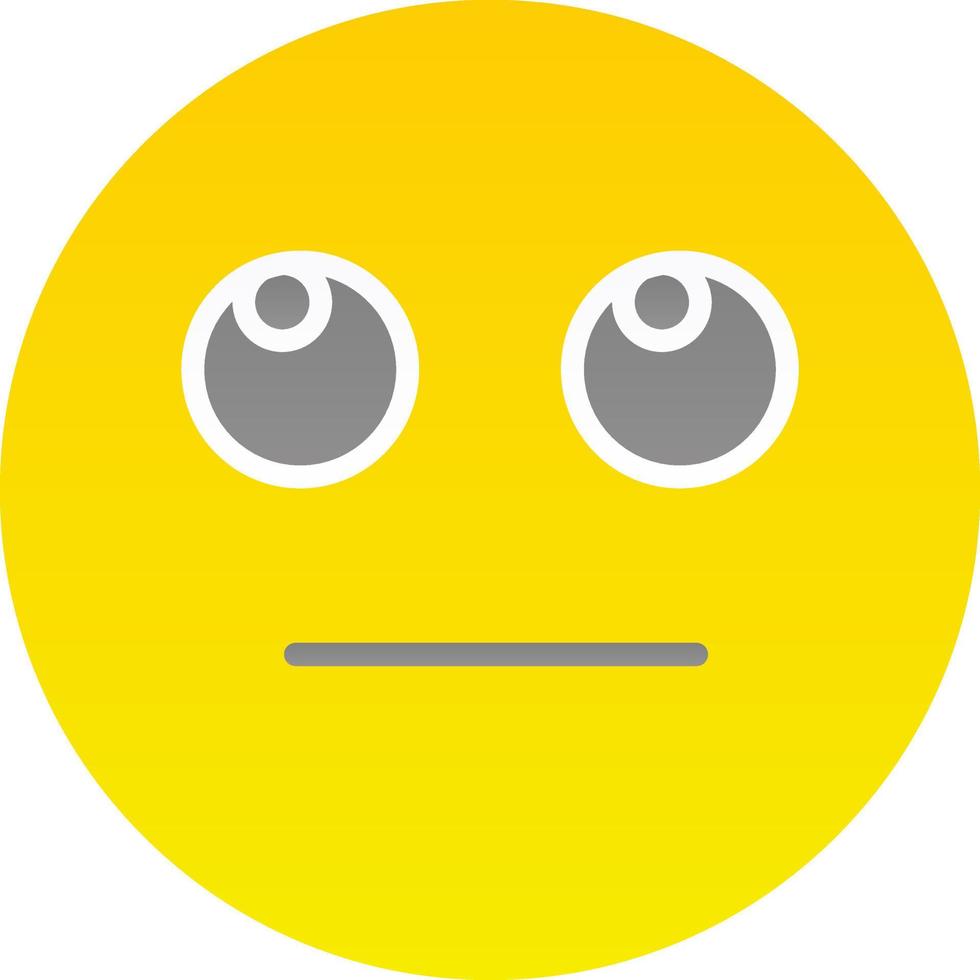 Face with Rolling Eyes Vector Icon Design
