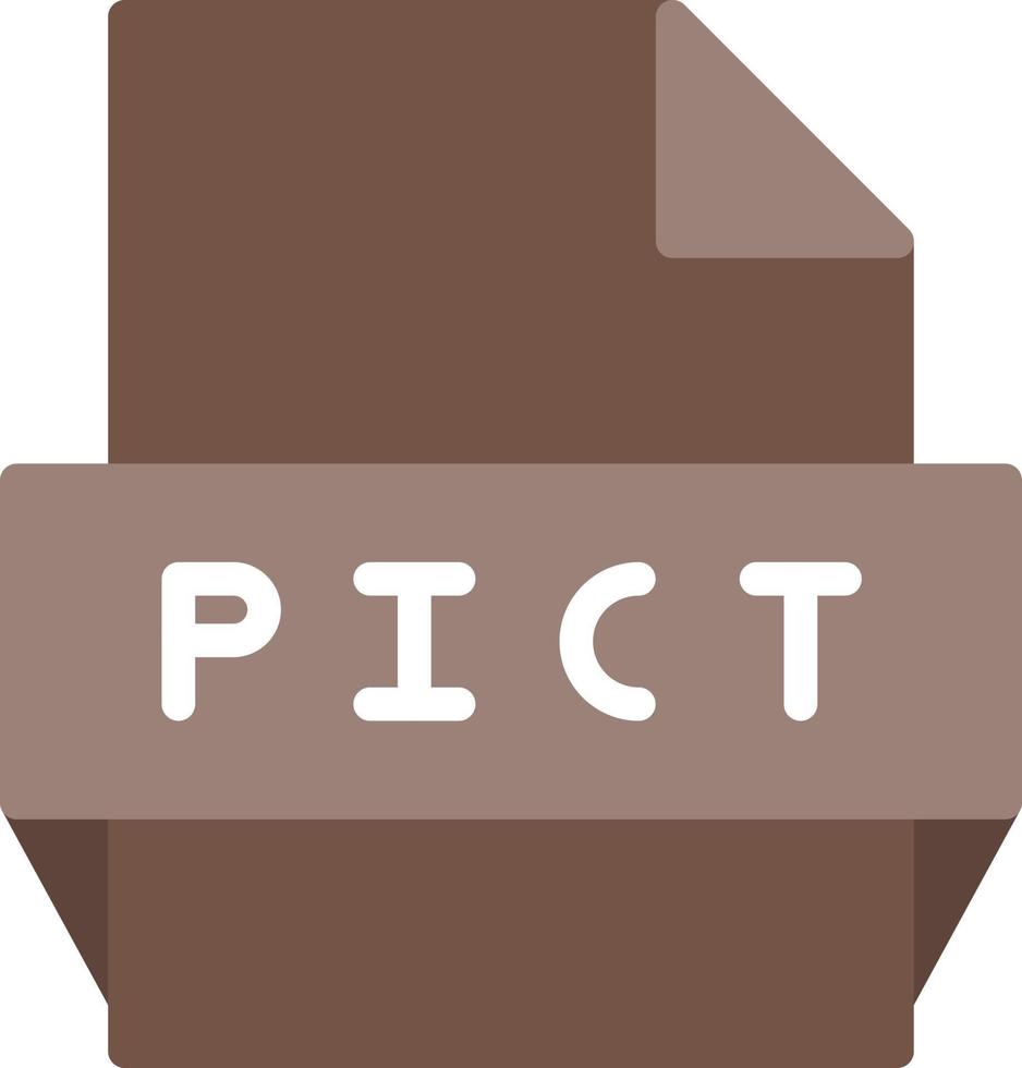 icono de formato de archivo pict vector