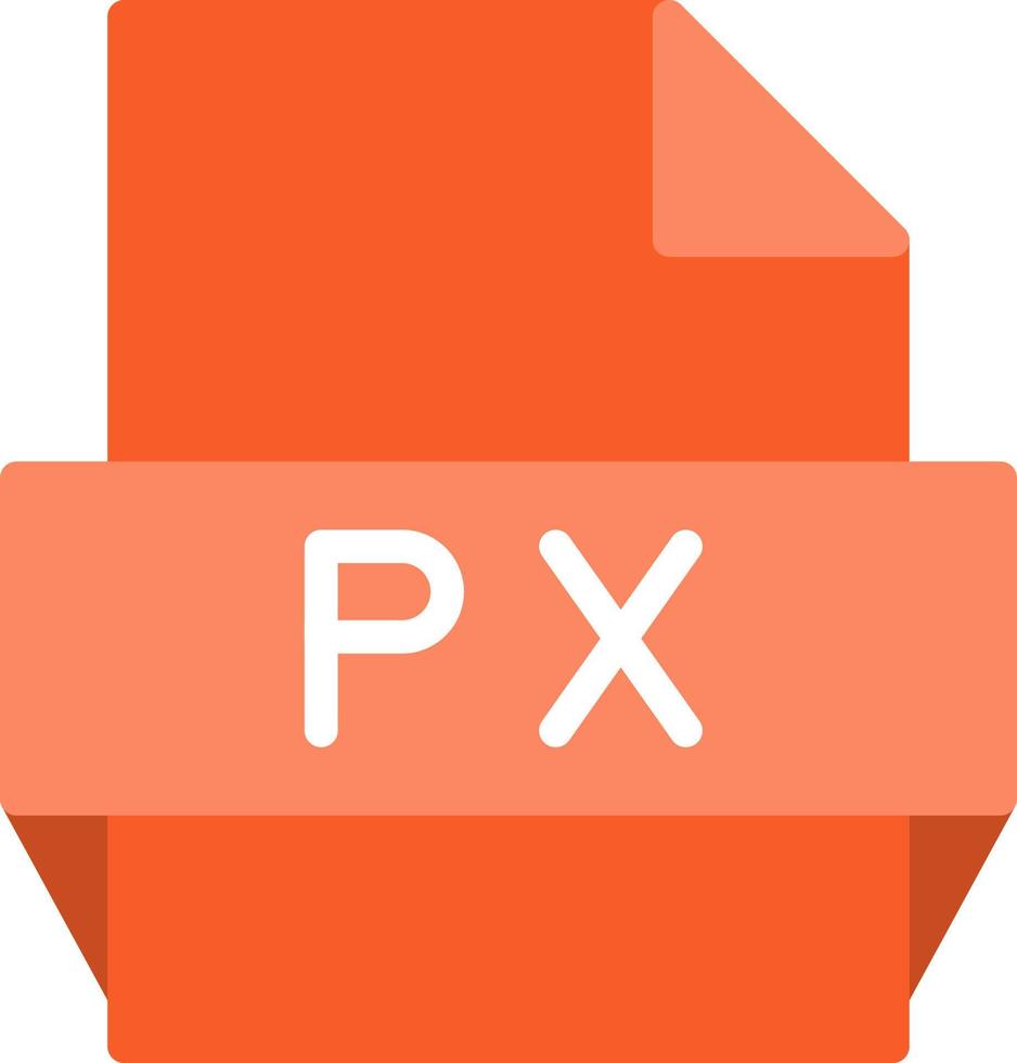 Px File Format Icon vector