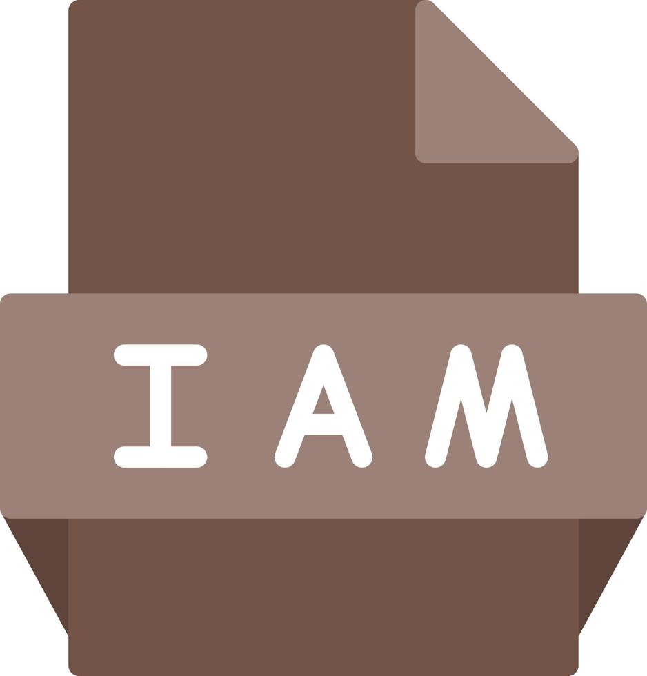 Iam File Format Icon vector