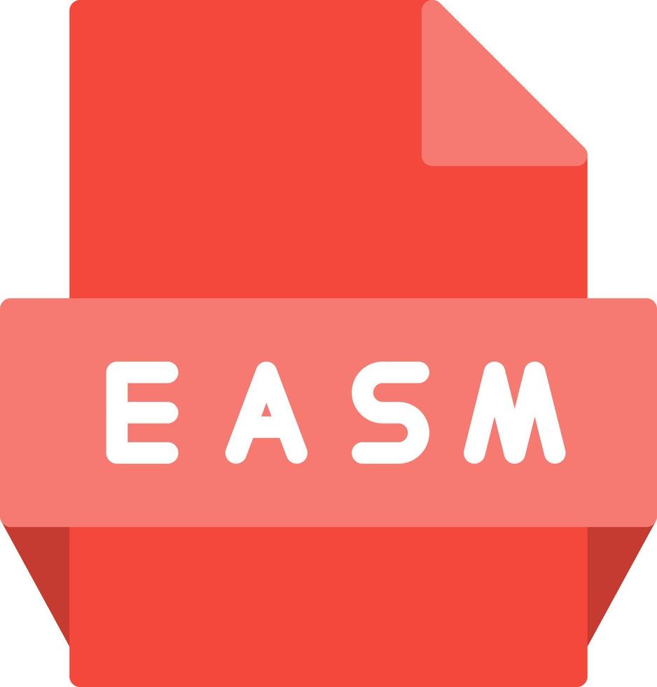 Easm File Format Icon vector