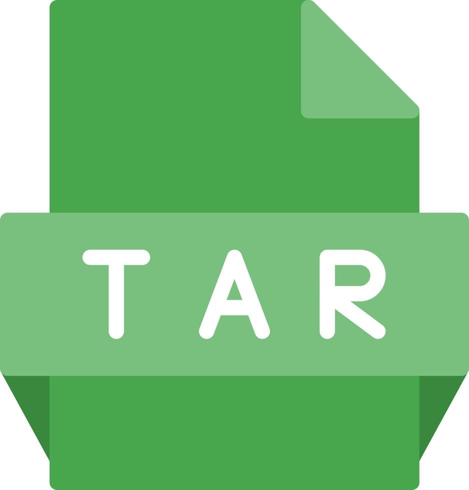 Tar File Format Icon vector