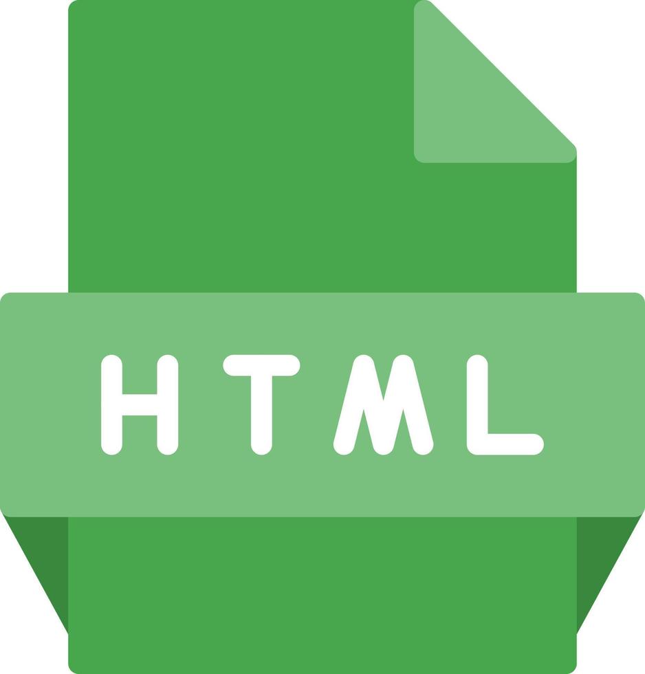 Html File Format Icon vector
