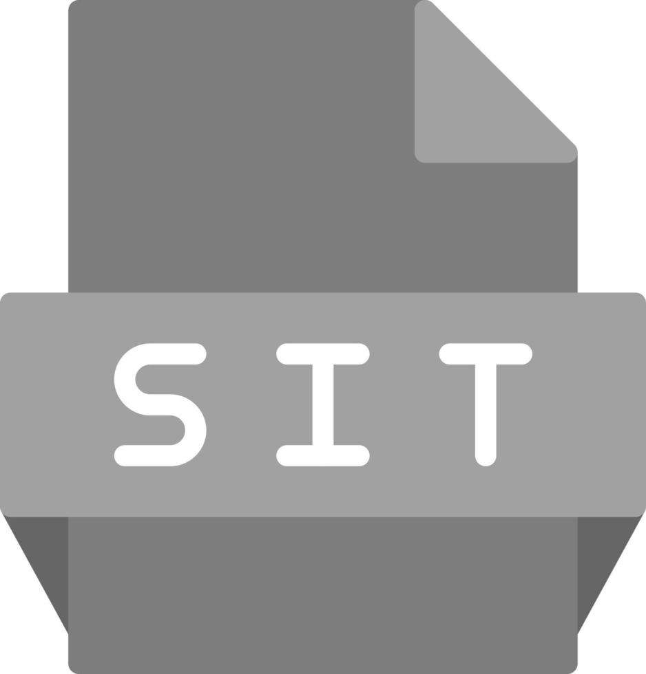 Sit File Format Icon vector