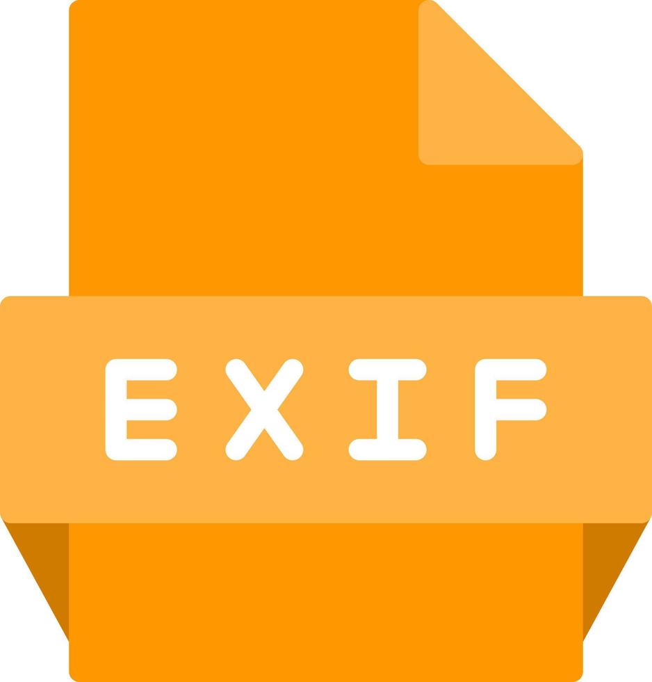 Exif File Format Icon vector