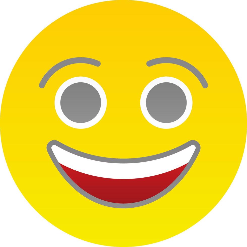 Smiling Face Vector Icon Design