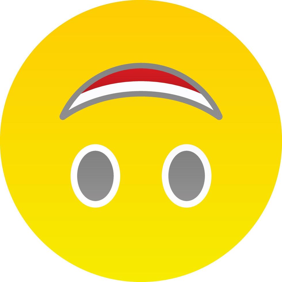 Upside-Down Face Vector Icon Design