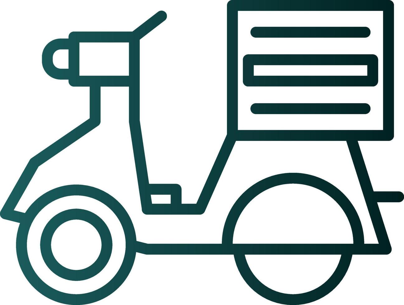 diseño de icono de vector de bicicleta de entrega