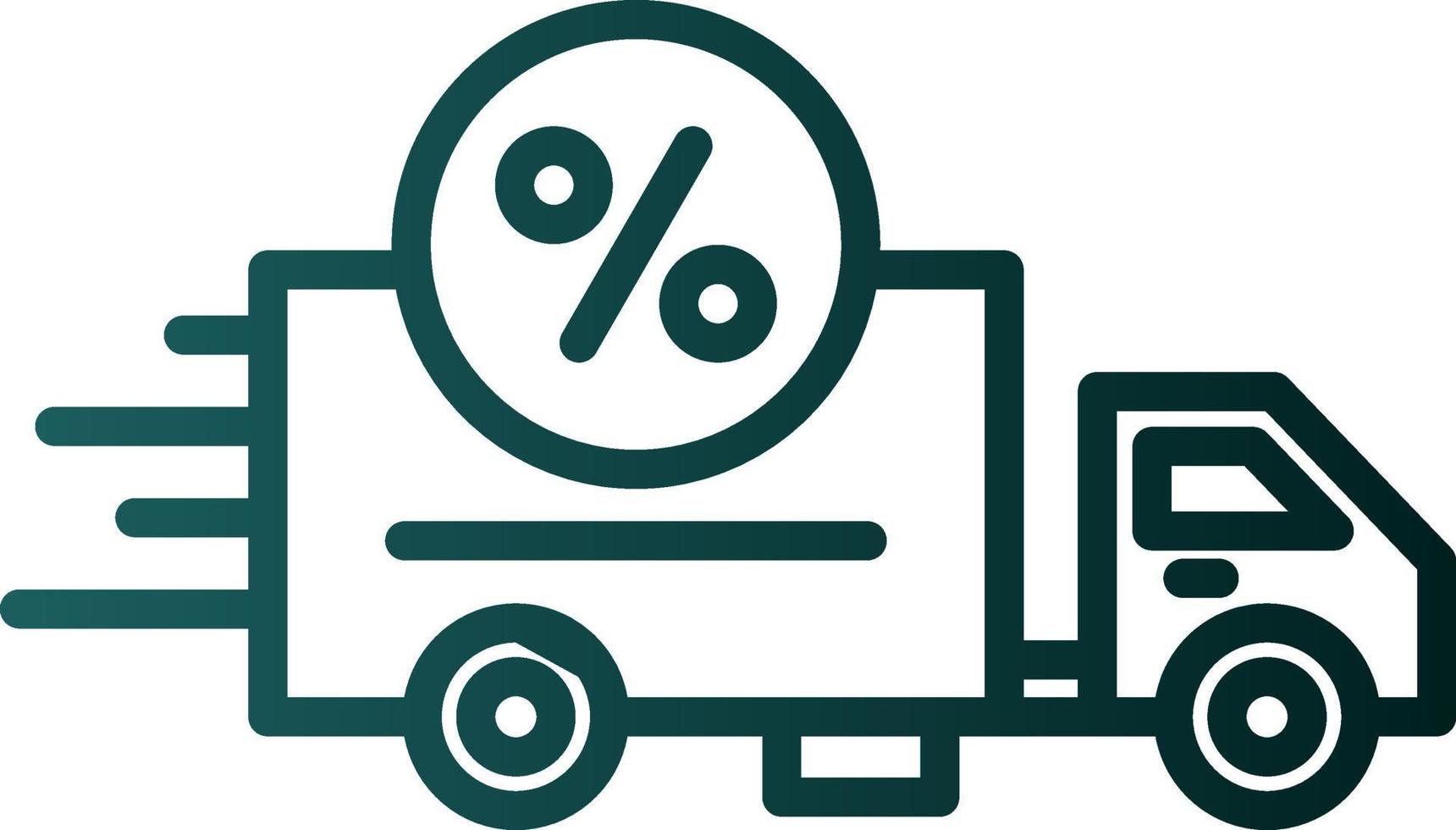 Discount Courier Vector Icon Design