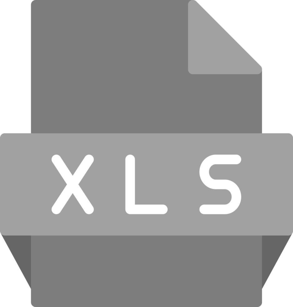 Xls File Format Icon vector