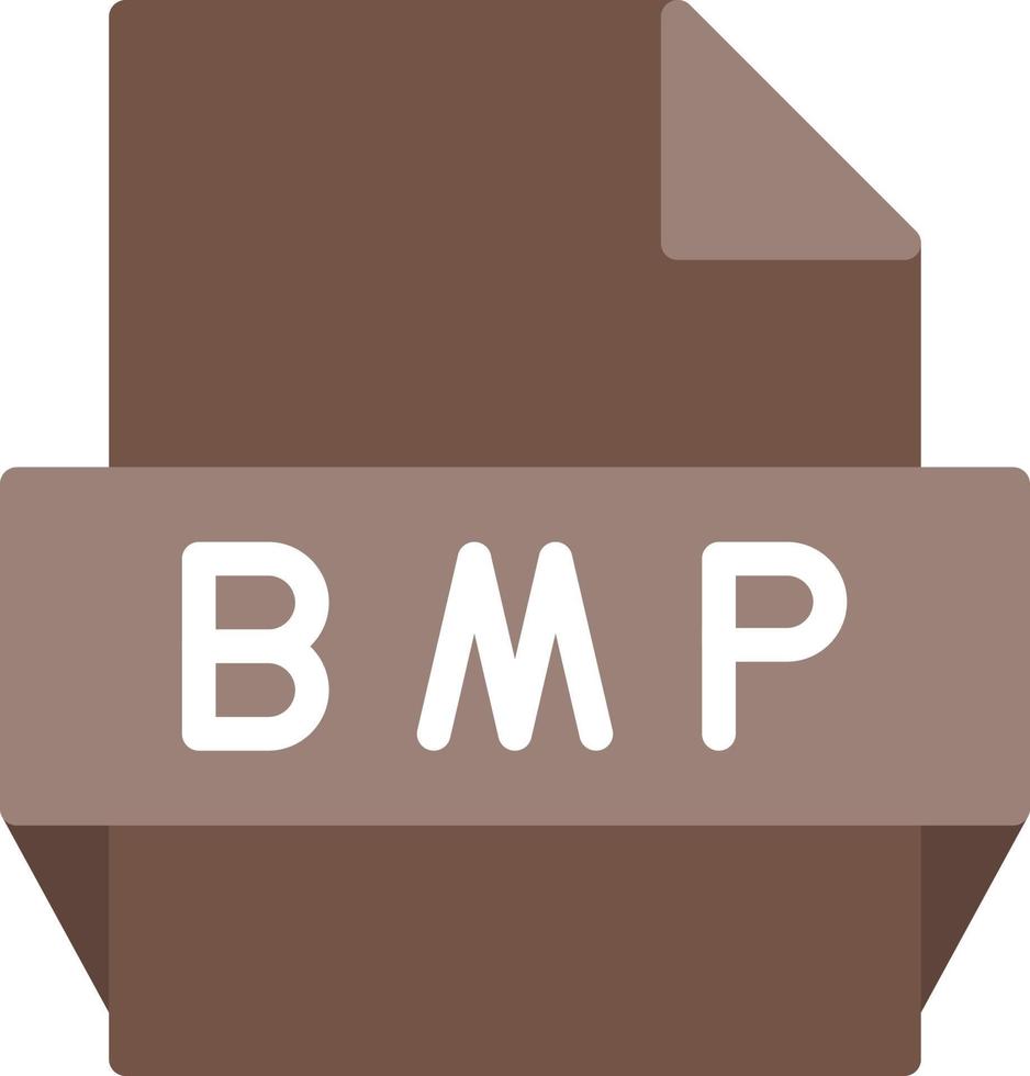 Bmp File Format Icon vector