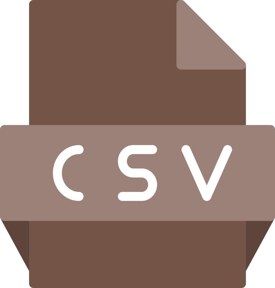 Csv File Format Icon vector