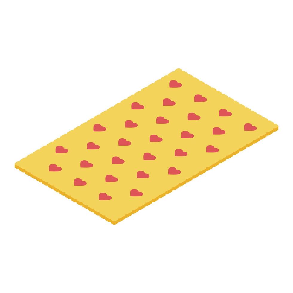 Blanket icon, isometric style vector