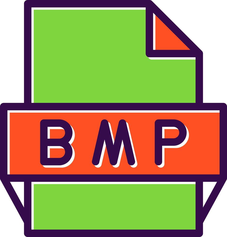 Bmp File Format Icon vector