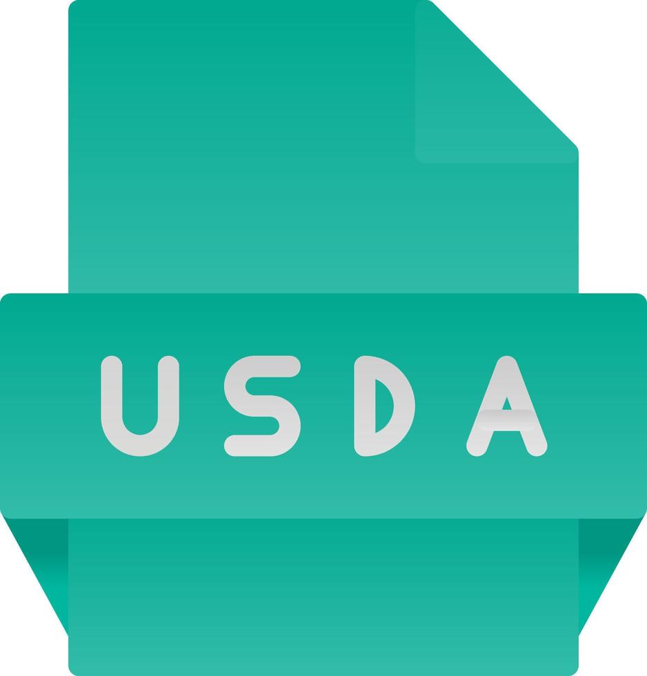 Usda File Format Icon vector