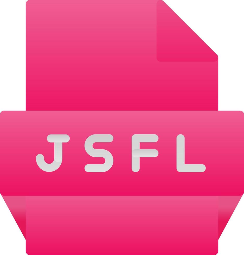 Jsfl File Format Icon vector