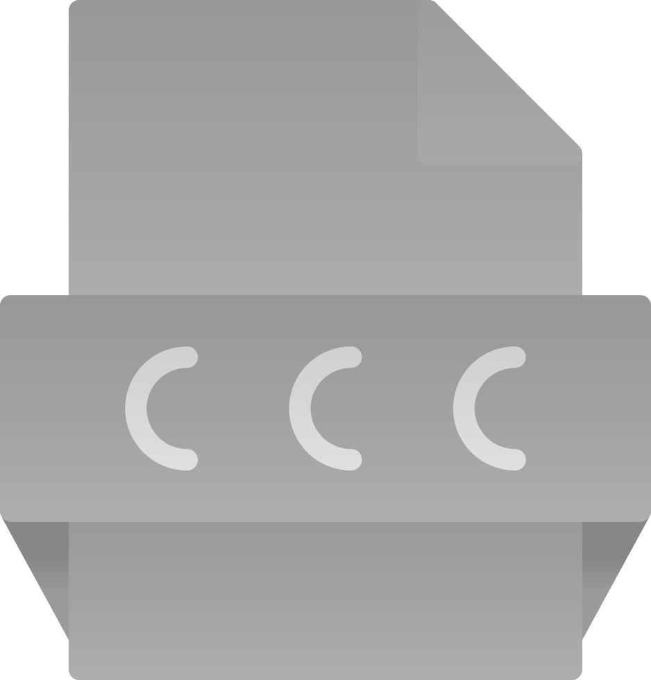 icono de formato de archivo ccc vector