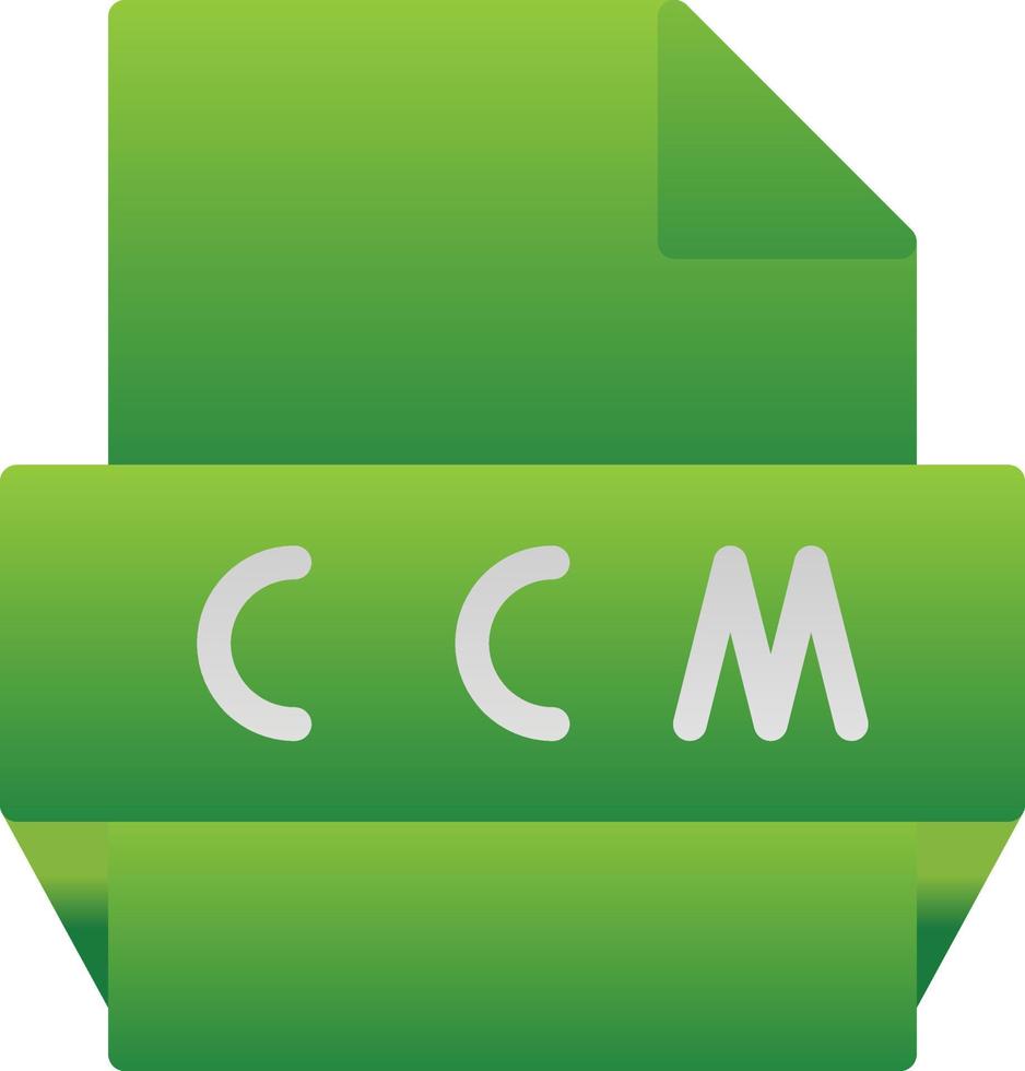 Ccm File Format Icon vector