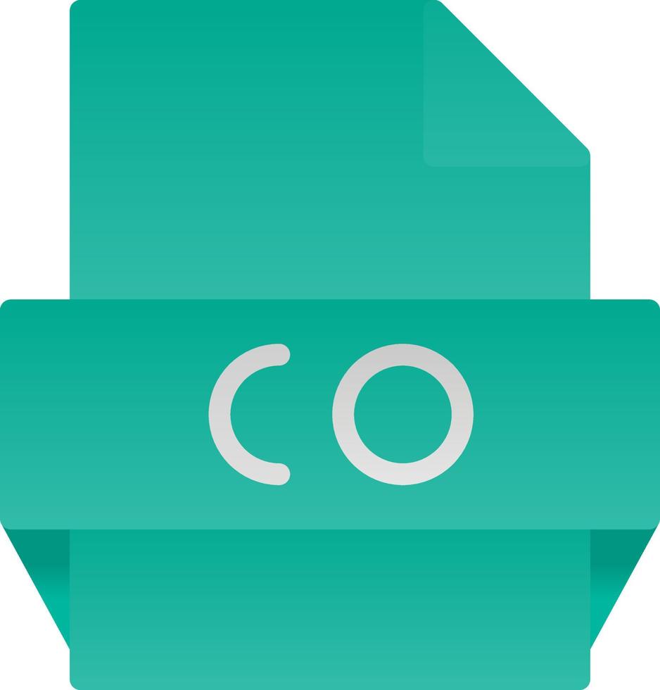 Co File Format Icon vector