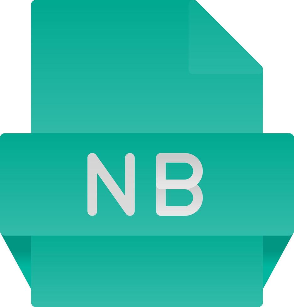 Nb File Format Icon 15830982 Vector Art at Vecteezy