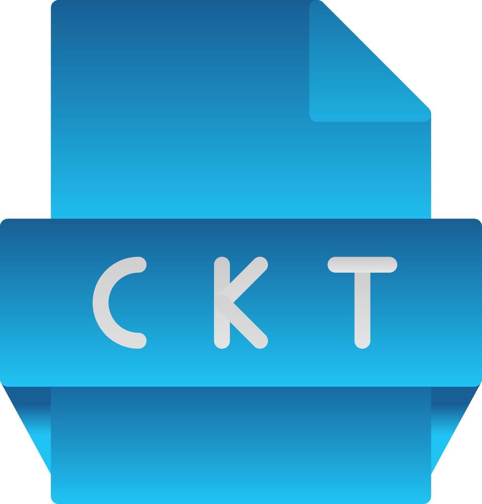 Ckt File Format Icon vector