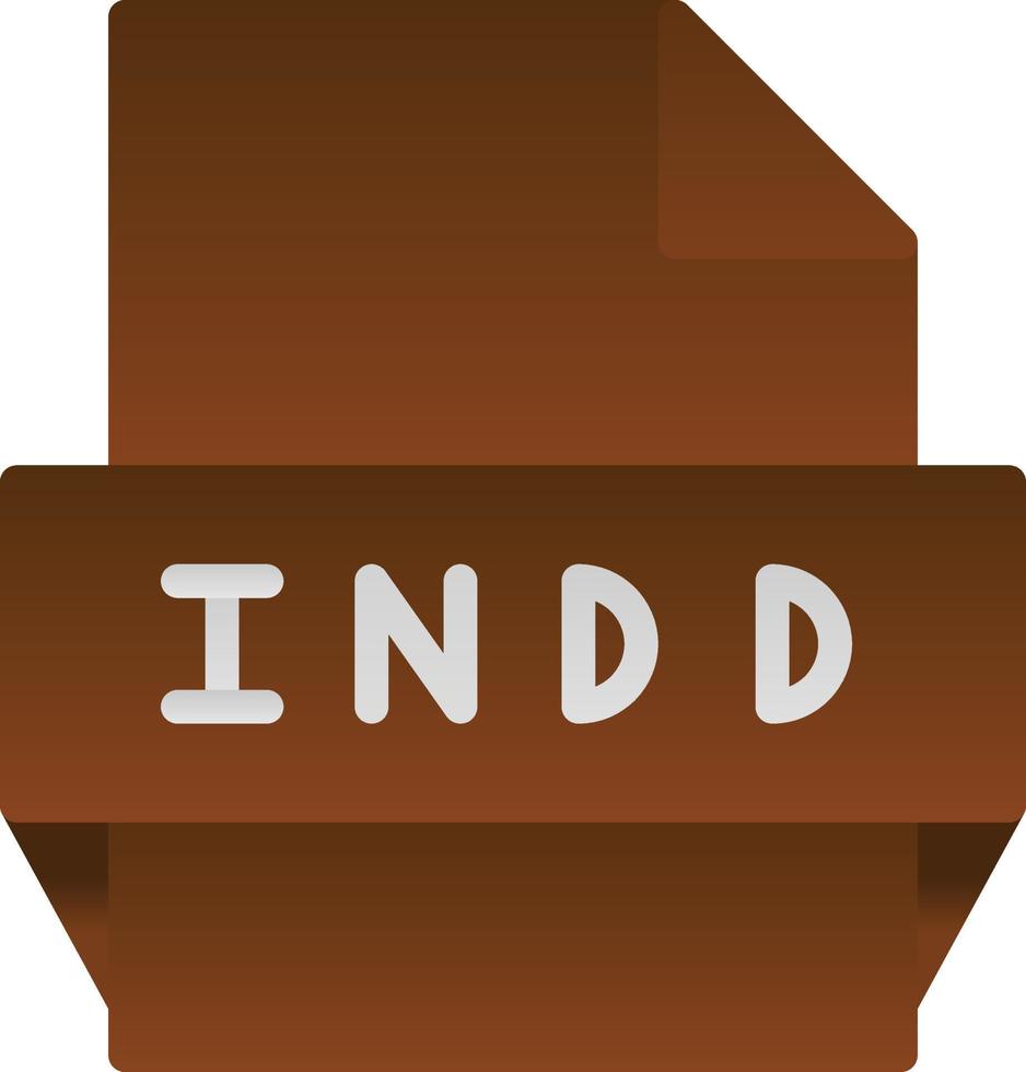 Indd File Format Icon vector