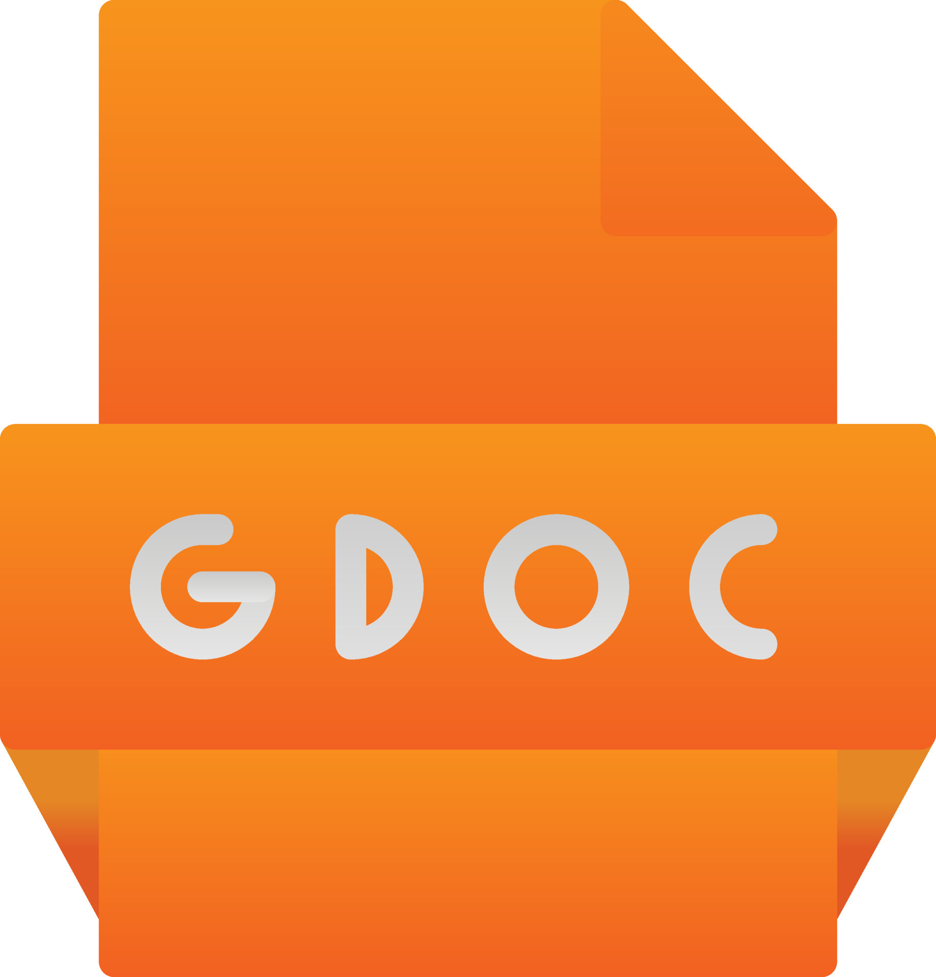 Gdoc File Format Icon 15831048 Vector Art at Vecteezy
