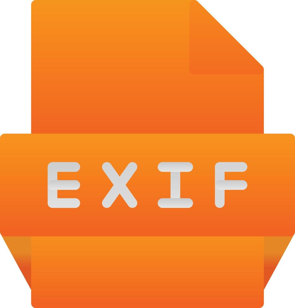Exif File Format Icon vector