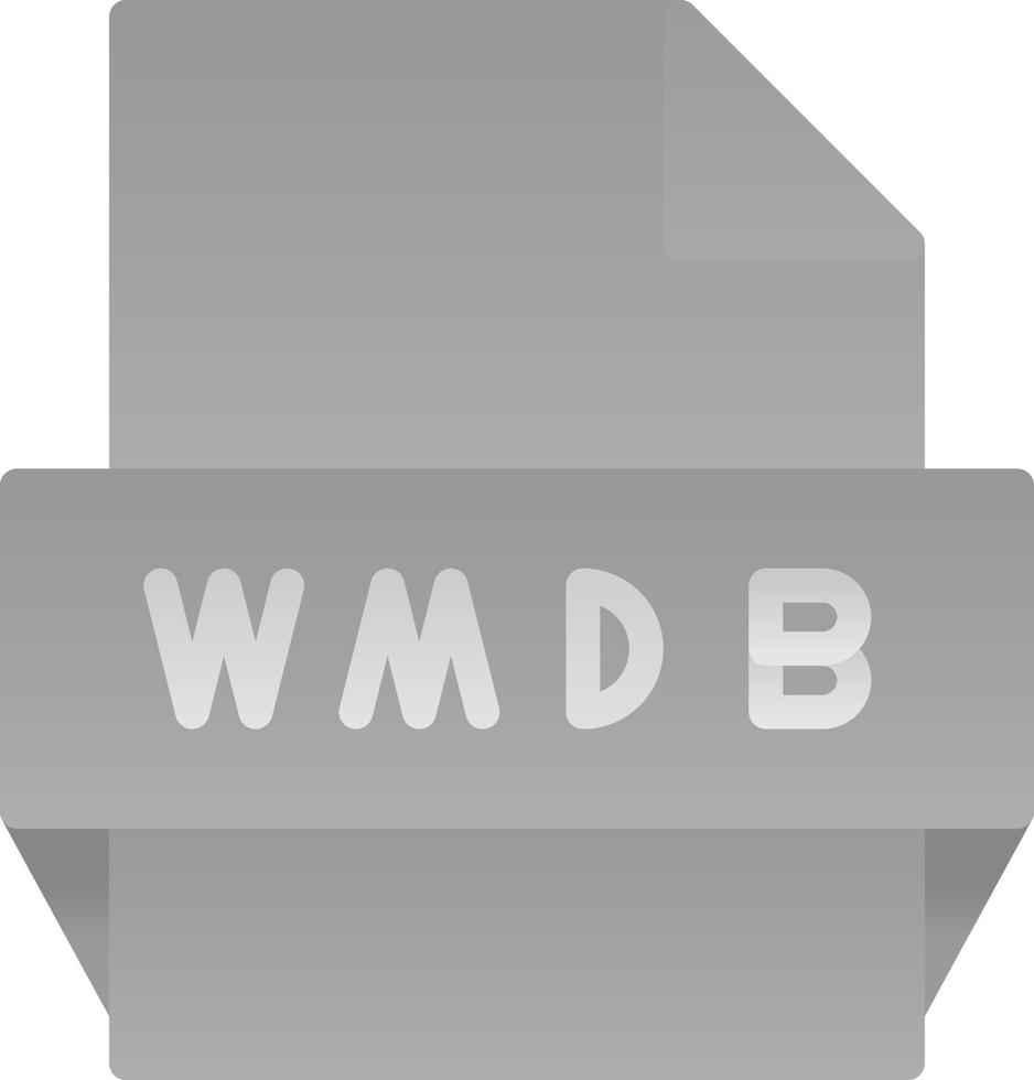 Wmdb File Format Icon vector