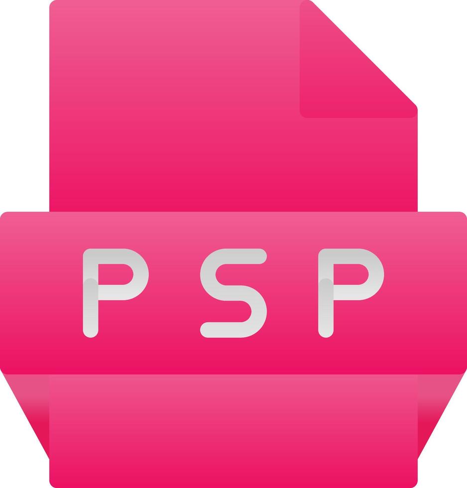 Psp File Format Icon vector