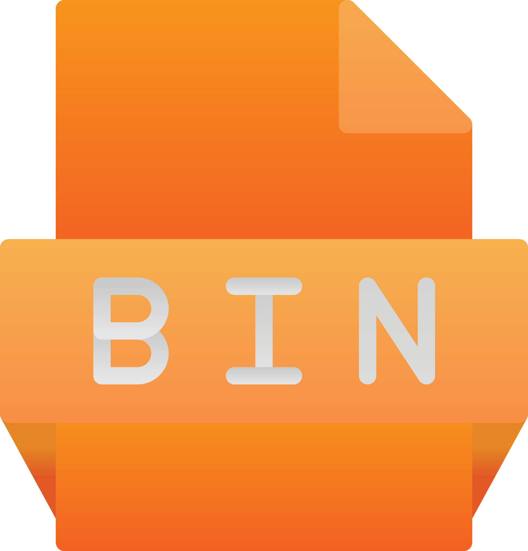 Bin File Format Icon 15831107 Vector Art at Vecteezy