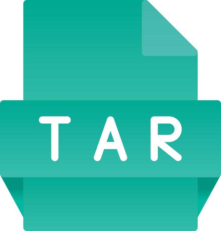 Tar File Format Icon vector