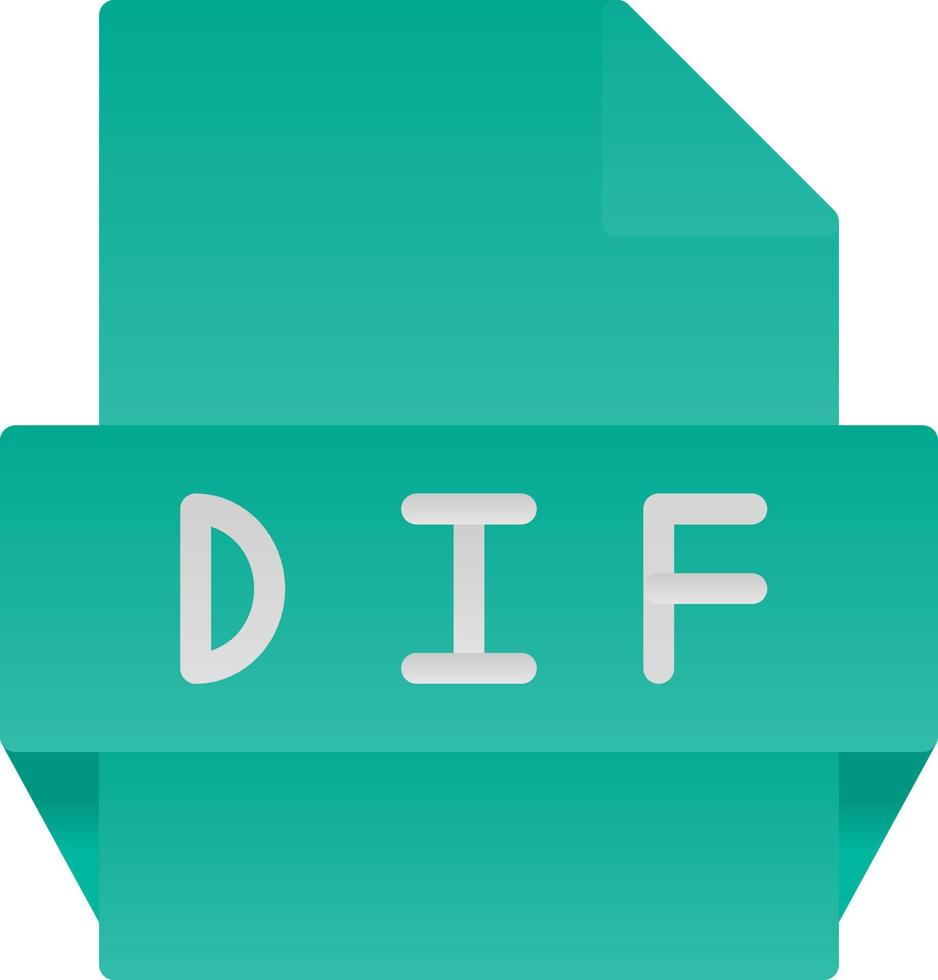 Dif File Format Icon 15831120 Vector Art at Vecteezy