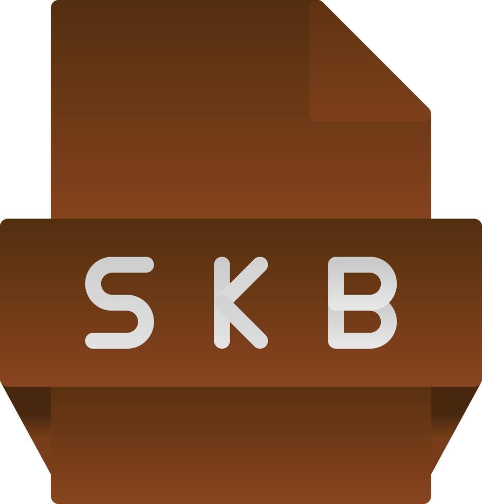 Skb File Format Icon vector