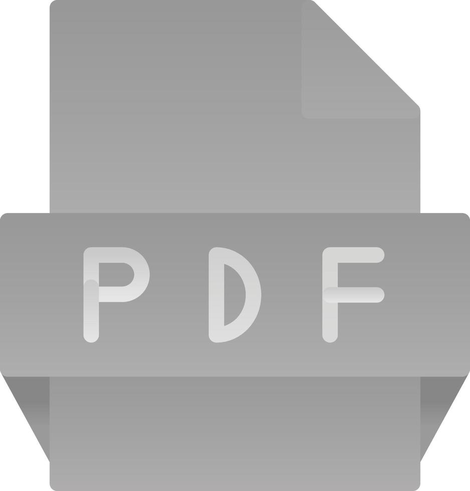 Pdf File Format Icon vector