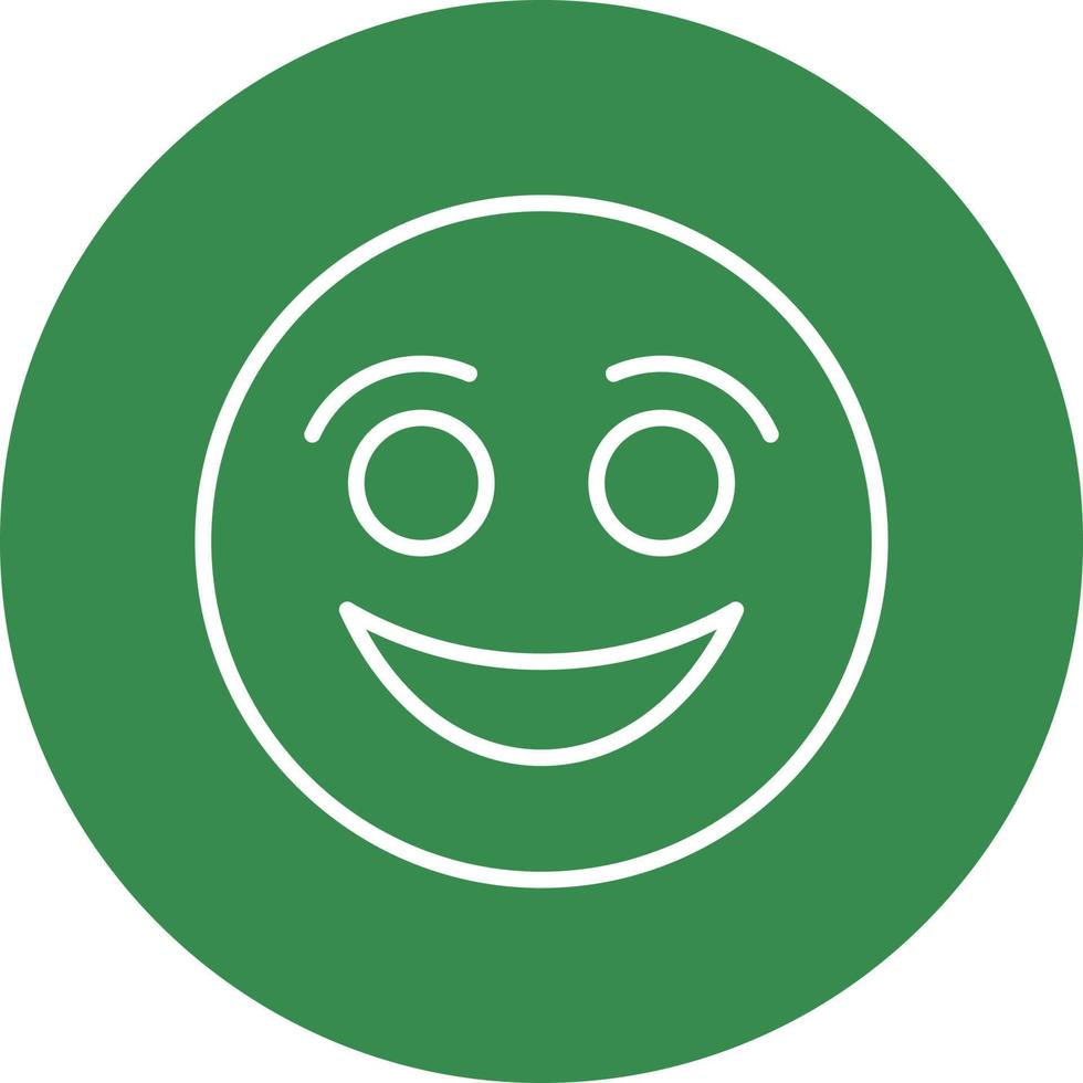 Smiling Face Vector Icon Design