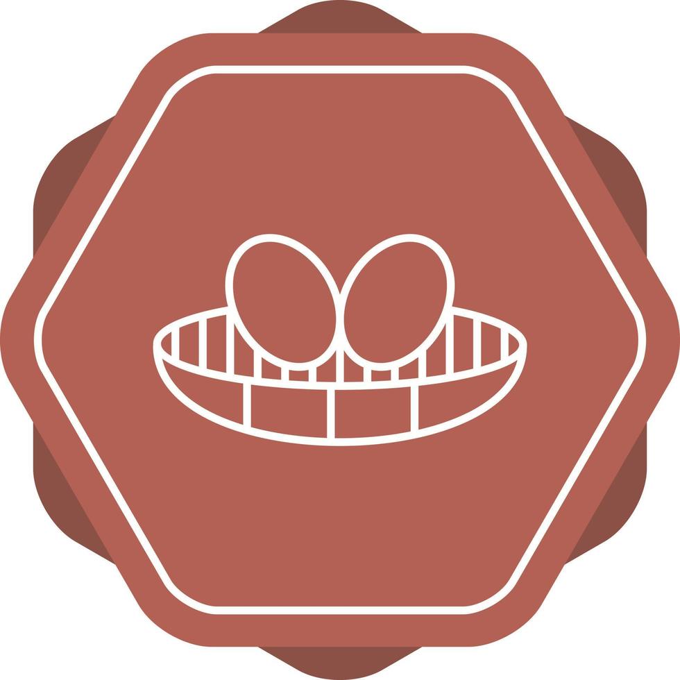Unique birds nest Vector Line Icon
