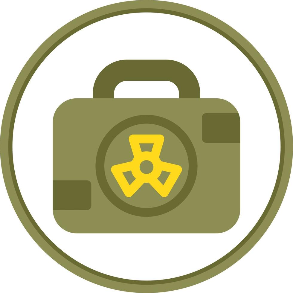 Nuclear Case Glyph Icon vector