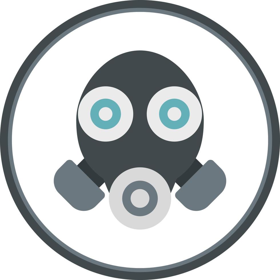 Gas Mask Glyph Icon vector