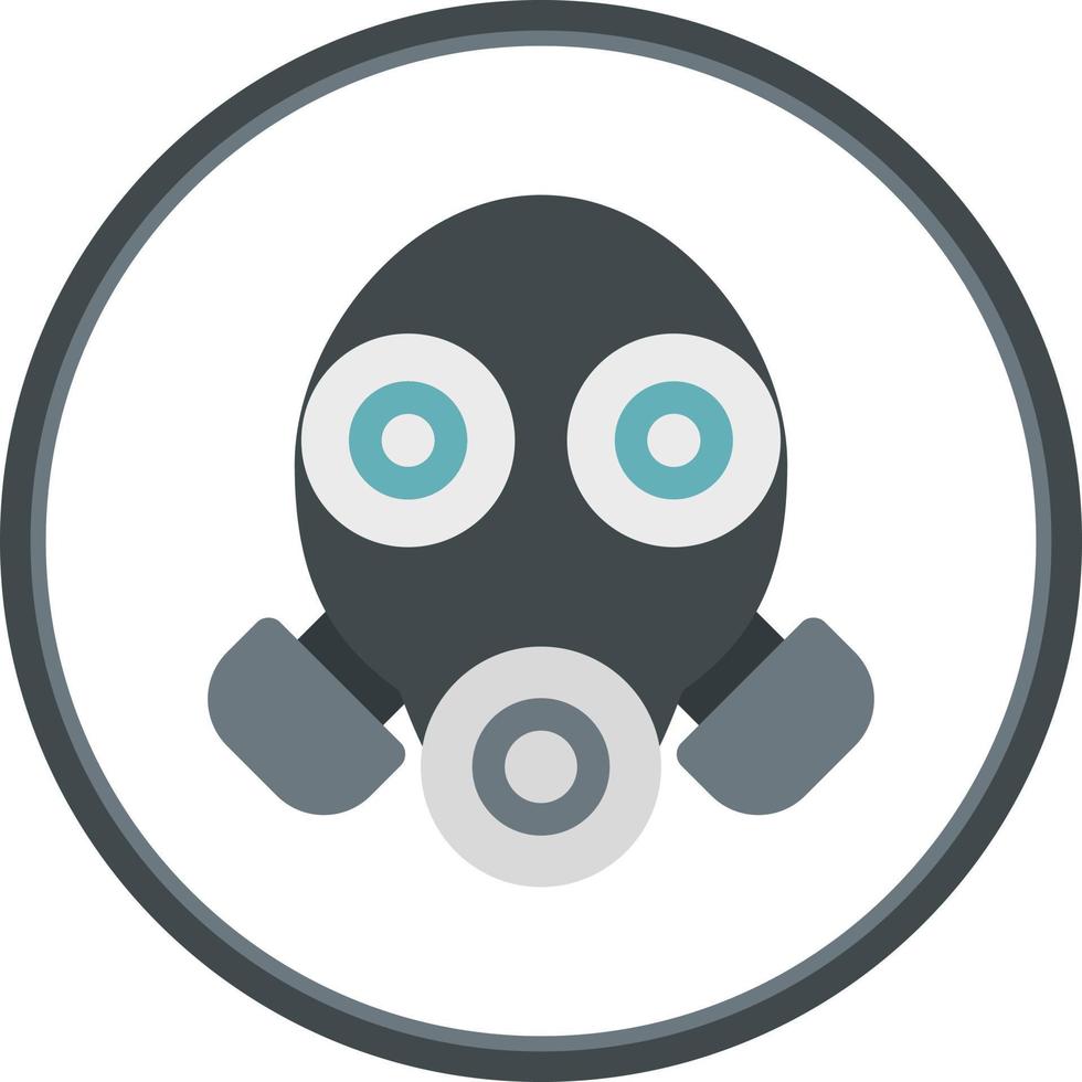 Gas Mask Glyph Icon vector