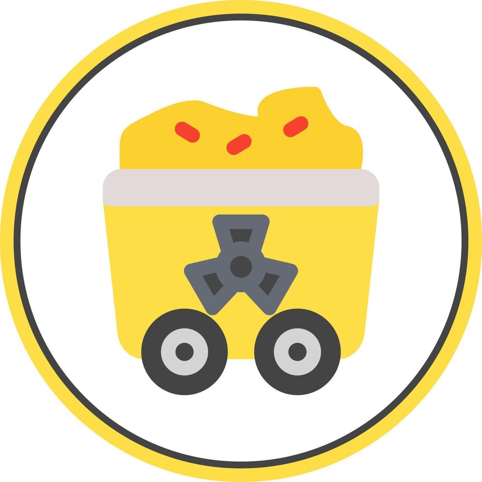 Uranium Glyph Icon vector