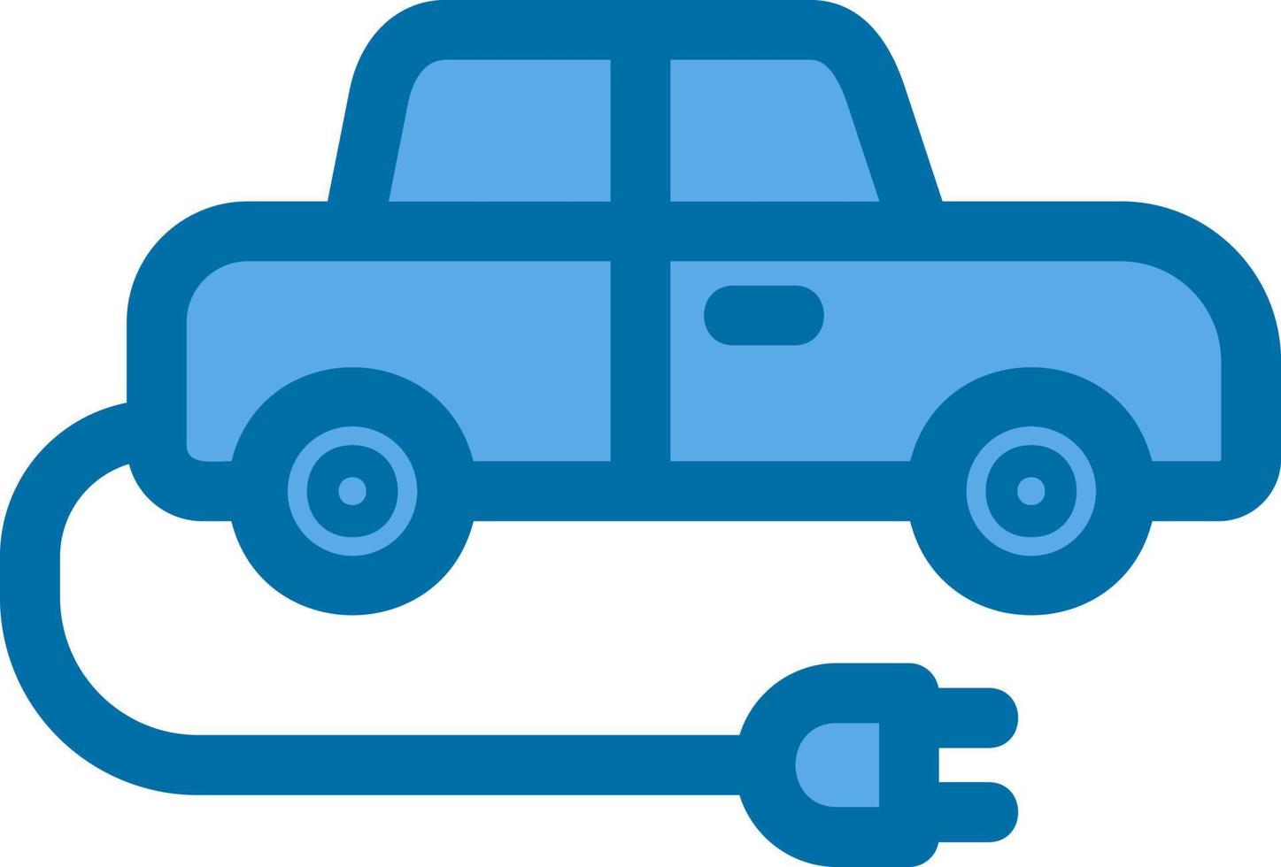 Electric Car Glyph Icon vector