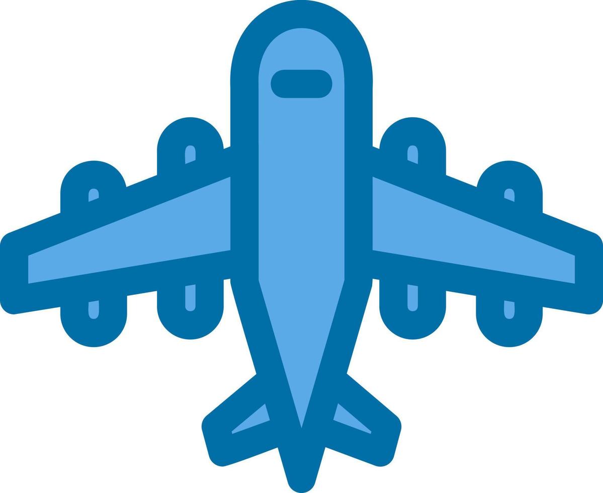 Airplane Glyph Icon vector